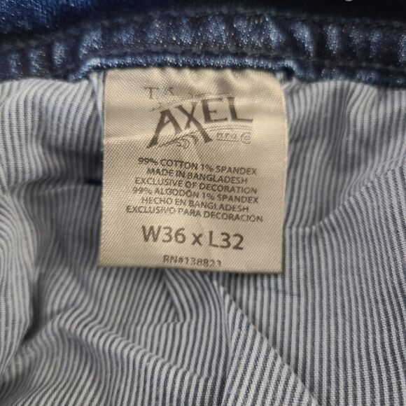 TK Axel Slim Boot Newcastle Men's Jeans Dark Wash 36 X 32 - Picture 7 of 9